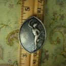 Vintage Figural Brooch winged Hermes Mythical Unusual Silver