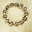 ART DECO Bracelet Hauntingly beautiful Jelly opal dragons BREATH Bracelet 1920's vintage Mexican silver filigree Loads of fire