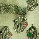 Antique Egyptian FOB Bracelet OLD medieval Spiked carnelian Chrysoprase onyx HUGE primitive fob charm Very gothic and medieval
