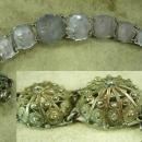 Antique Egyptian FOB Bracelet OLD medieval Spiked carnelian Chrysoprase onyx HUGE primitive fob charm Very gothic and medieval
