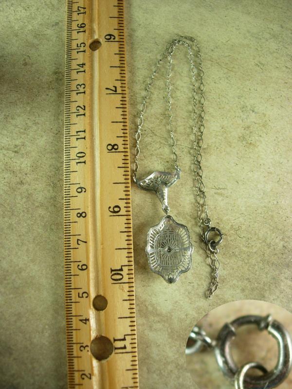 1920s Art deco Necklace Filigree Paste choker Gorgeous detailing Original Paste rhinestone