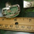Vintage BIG Egyptian Signed silver scarab RING MCE Taxco 925 plata Size 5 1/2 statement jewelry