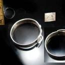 Vintage sterling Victorian Buckle ring Size 7 1/2 silver eternity wedding band promise ring