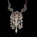 Antique renaissance Necklace Cherub figural chandelier drop necklace
