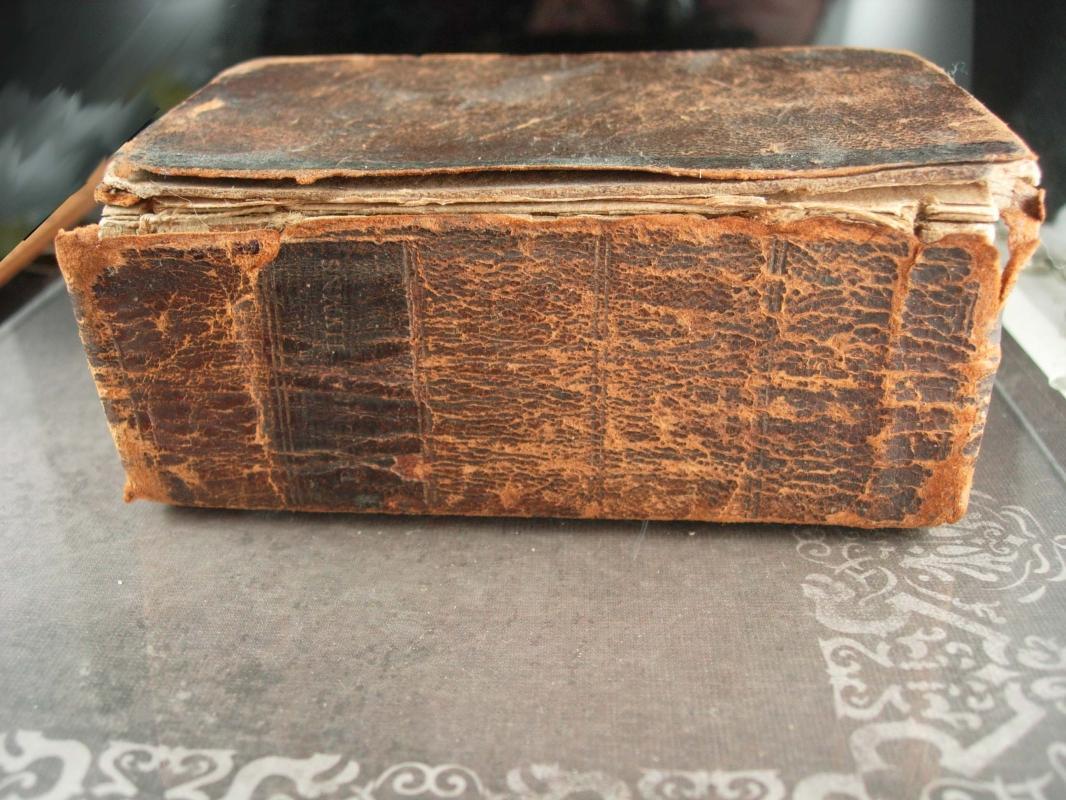 1804 Psalm David Leather MINIATURE book