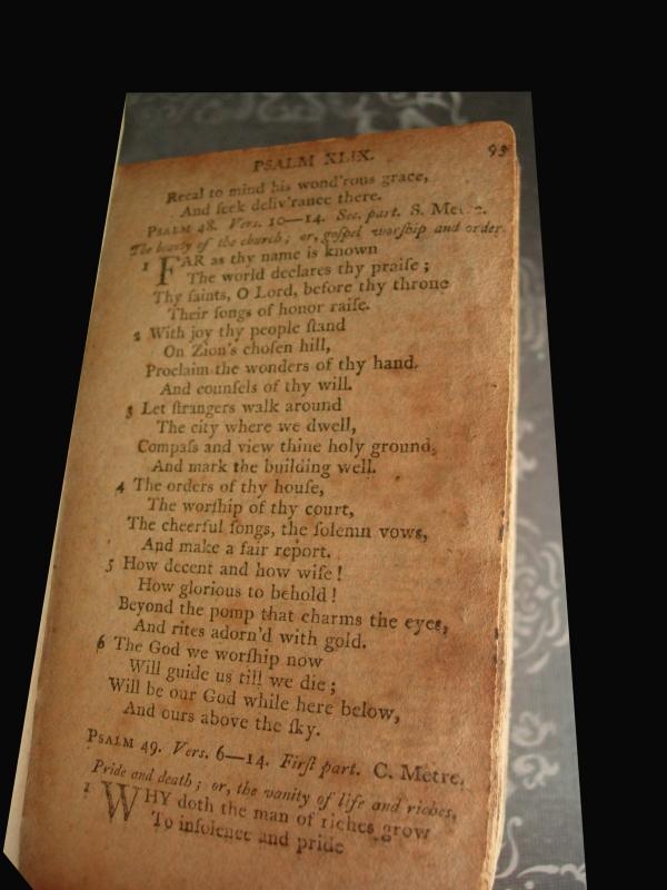 1804 Psalm David Leather MINIATURE book