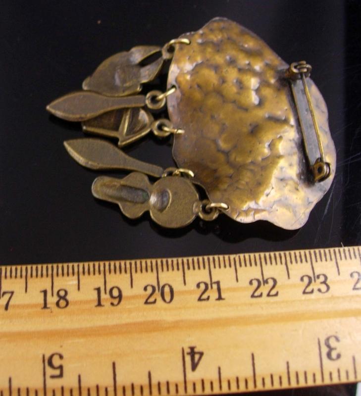 Primitive African Mask charm Brooch