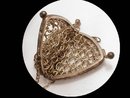 OLD LARGE LINK chain Mail chatelaine mini purse