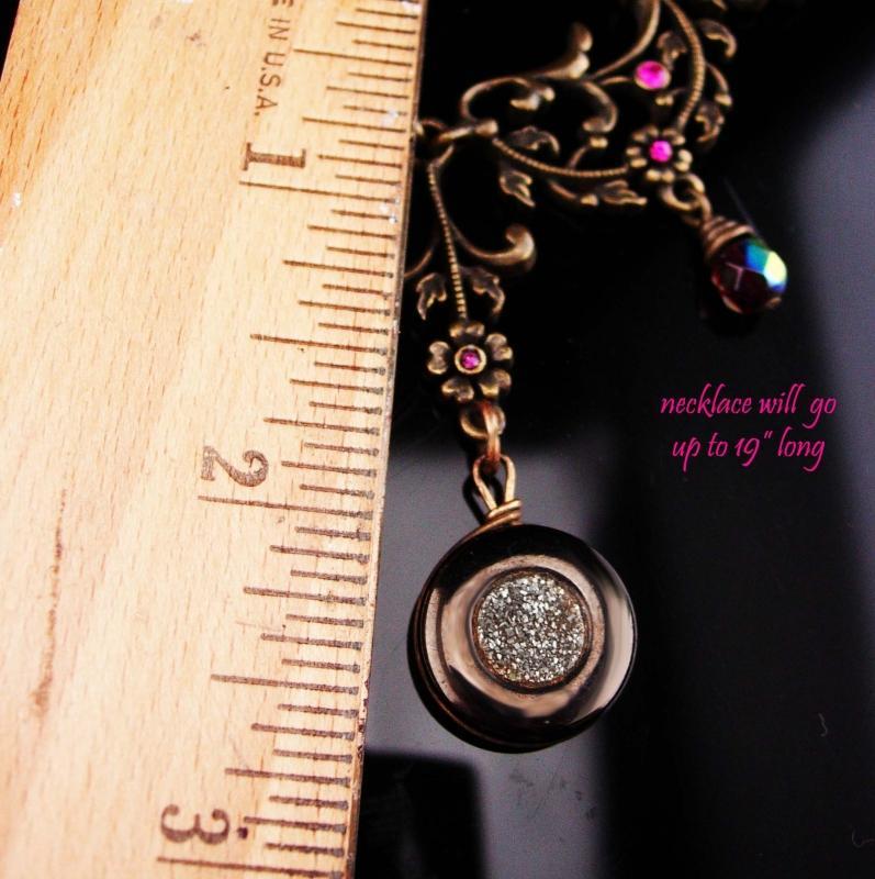 ANTIQUE Fob necklace / Scottish MOURNING Cannel COAL / Rare cannelite pendant / victorian black jewelry with history