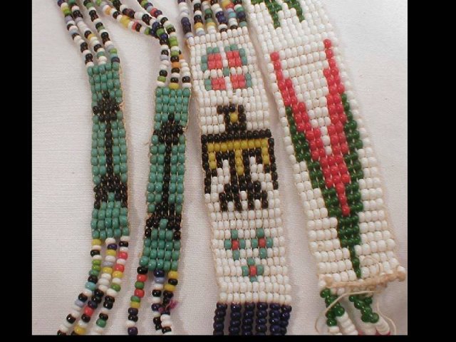 original INDIAN BEADWORK Necklace bracelet