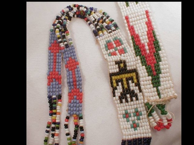 original INDIAN BEADWORK Necklace bracelet