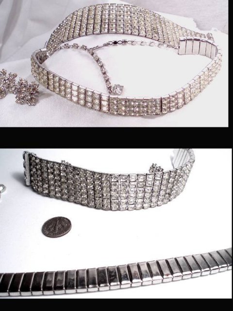 HOLLYWOOD Glitz 500 glass Rhinestone Parure