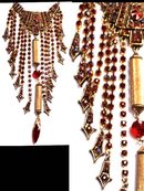 DIVA JEWELED EXOTIC big Dripping Necklace