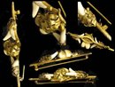 RARE 14KT GOLD PRe Civil war Aesthetic tooth brooch