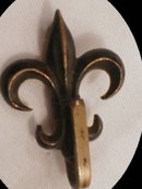 Mid 1800's Fleur DE LIS Chatelaine BROOCH OLD