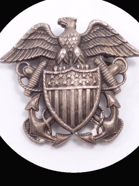 Vintage WW11 CORO brooch Sterling sweetheart EAGLE pin