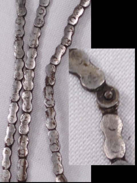 1700's ANTIQUE Clock DRIVE CHAIN TINY LINKS OLD RARE