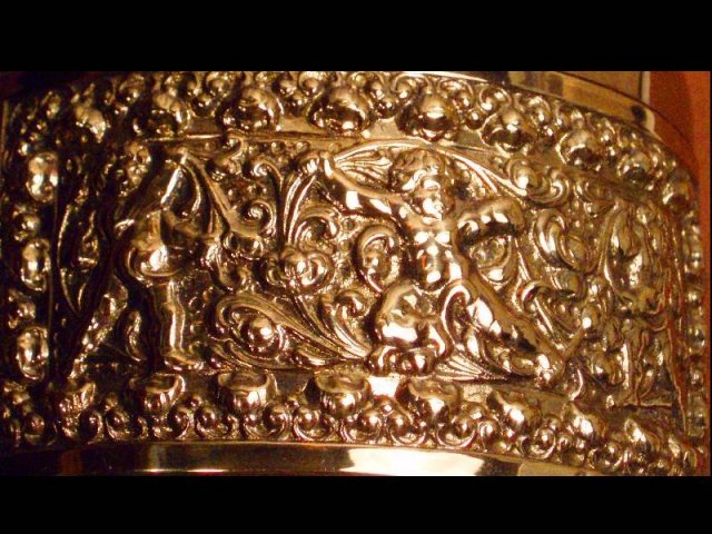 Vintage signed ERHARD CHERUB Humidor