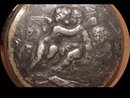 Apollo SILVER CHERUB 19th century Footed vanity