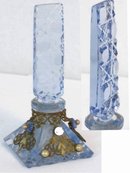 1900 CZECH Hand CUT brass filigree perfume
