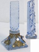 1900 CZECH Hand CUT brass filigree perfume
