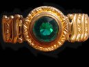 vintage DEco GREEN Jeweled Bracelet bracelet