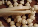 PRIMITIVE Ivory BONE Carved Pendant necklace hand sewn