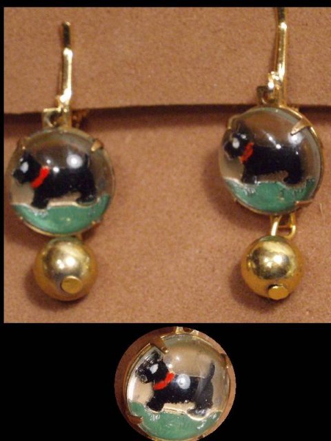 Vintage DOG SHOW westminster Terrier earrings