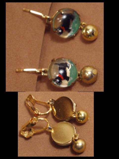 Vintage DOG SHOW westminster Terrier earrings