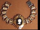 Victorian BOOKCHAIN WIDE Cameo Bracelet