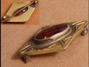 Victorian Vintage GOlden AMBER Classic BROOCH