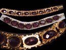 STUNNING Purple GLASS LARGE JEWEL Bracelet