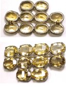 Magnificent HUGE Citrine DECO open back Brooch