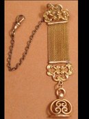WIde MEsh Watch strap Chain fancy FOB SEAL