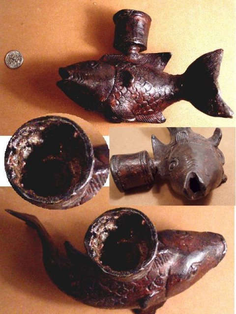 Bizarre Bronze Chinese fountain candle holder