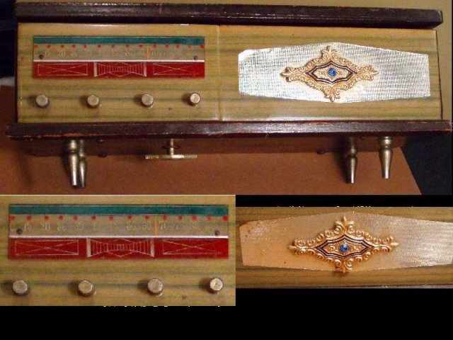 VINTAGE MINIATURE STEREO HI-FI phonograph MUSIC