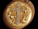 Antique 9kt GOld Nouveau MEMORIAL Locket