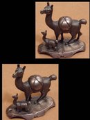 VIntage sterling LLAMA and baby LLama brooch