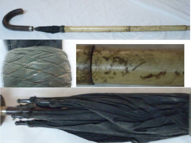 Vintage HIDDEN umbrella STRANGE CANE