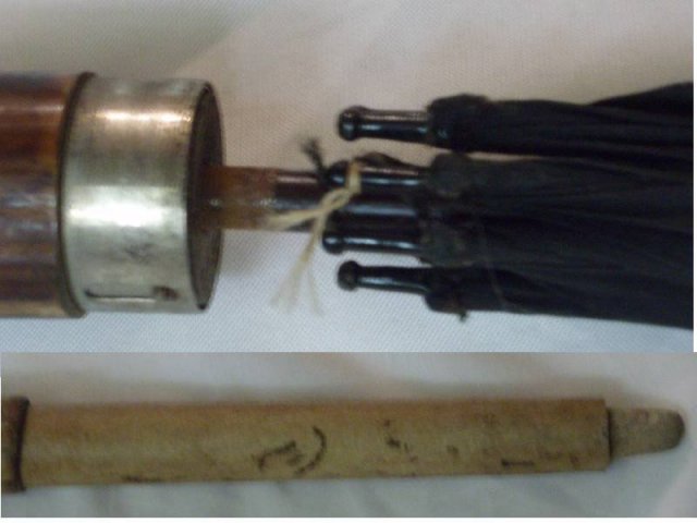 Vintage HIDDEN umbrella STRANGE CANE