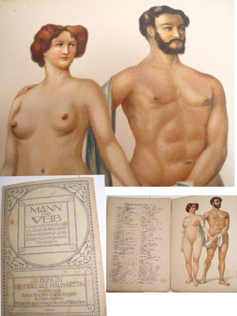 Cissarz ART nude German sex manual Lithograph