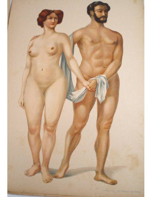 Cissarz ART nude German sex manual Lithograph