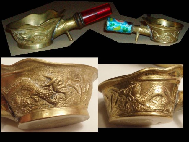 ESTATE ceremonial DRAGON & SERPENT URN