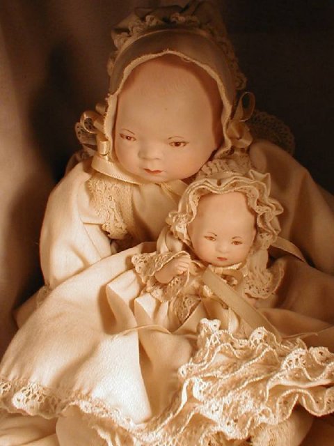 3 DOLLS SIGNED GRACE PUTNAM BISQUE