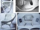 OLD Child DOLL Victorian WIcker Rocking Chair