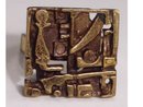 Bizarre DECO ARTS CRAFTS FUNKY OLD RING