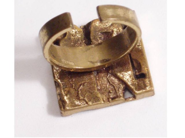 Bizarre DECO ARTS CRAFTS FUNKY OLD RING