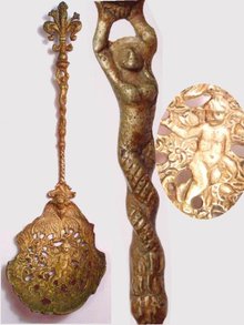 RARE MERMAID SNAKE WOMAN Cherub spoon