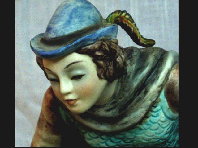 GERMAN ANTIQUE BISQUE Renaissance statue