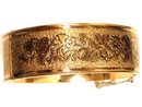 Victorian Gold & Enamel WIDE ornate bracelet